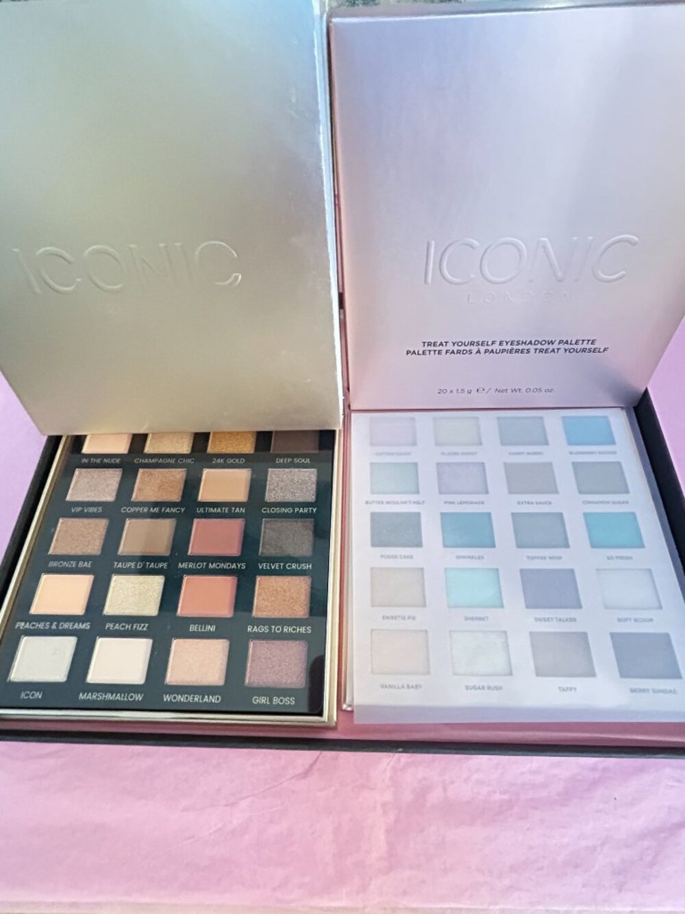BNIB SET OF 2 Iconic London Eyeshadow Palettes: Day To Slay & Treat Yourself